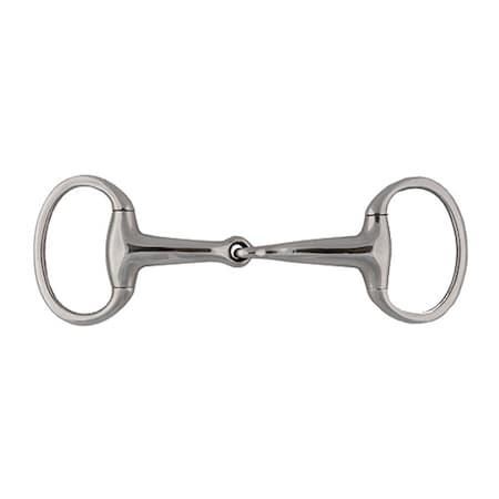 Jacks Imports Solid Jointed Mouth Eggbutt Snaffle Bit 5" 25530-5